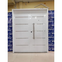 Puerta doble epoxy blanca Inyectada con Acero Modelo 300H - Surmetal